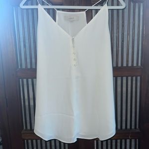 LOFT Double-Layered Button Blouse Tank